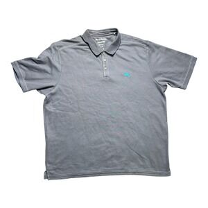 Tommy Bahama‎ Polo Shirt Men's Extra Large Gray Emfielder Supima Cotton Outdoor